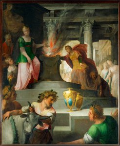 Hyante e Climene em sacrifício a Vénus (pintura sobre tela)