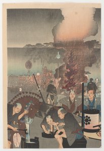 Chiyoda, 1897 (impressão de woodblock de cor)