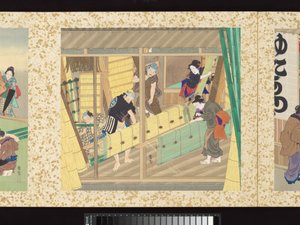 Artesãos, belezas e eventos anuais de Toyohara Kunichika