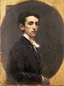 Retrato do escritor italiano Carlo Dossi de Tranquillo Cremona
