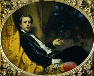 Retrato de Nicola Massa, de Tranquillo Cremona (1837-1878), óleo sobre tela, 92x114 cm