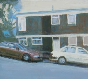 Um sítio para viver 13, 2011 (óleo sobre contraplacado) de Trevor Burgess