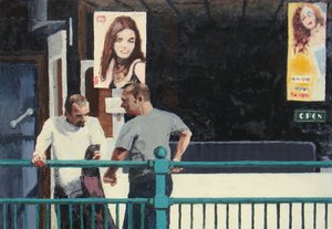 Conversação, 2006 (óleo sobre cartão)