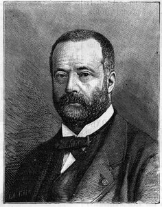 Retrato de Henri Sainte Claire (Sainte-Claire) Deville (1818-1881), químico francês. (De uma fotografia do Sr. Truchelut). Gravura em "La Nature: Revue des sciences et de leurs applications aux arts et a l