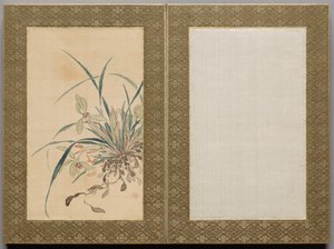 Pintura a partir de flores e ervas de Tsubaki Chinzan