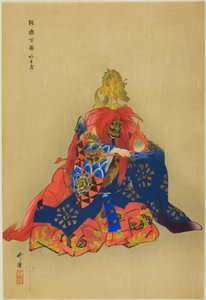 Chikubushima, da série "One Hundred No Dramas (Nogaku hyakuban)" de Tsukioka Kogyo