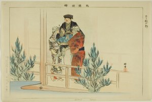 Dontaro (Kyogen), da série "Pictures of No Performances (Nogaku Zue)" de Tsukioka Kogyo