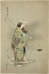 Michimori, da série "One Hundred No Dramas (Nogaku hyakuban)" de Tsukioka Kogyo