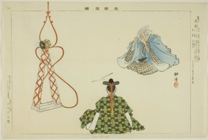 Sora Zutsumi, da série "Pictures of No Performances (Nogaku Zue)" de Tsukioka Kogyo