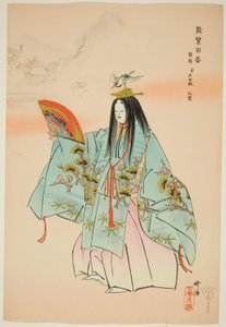 Tsuru-kame, da série "One Hundred No Dramas (Nogaku hyakuban)" de Tsukioka Kogyo