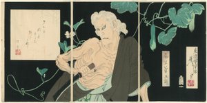 Onoe Kikugorō V como Ibara de Tsukioka Yoshitoshi