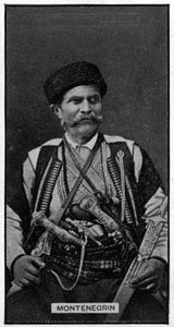 Um homem montenegrino, de uma fotografia do final do século XIX de Turkish Photographer