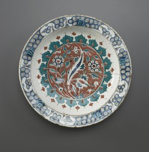 Prato, Iznik, dinastia otomana, (ceramic)