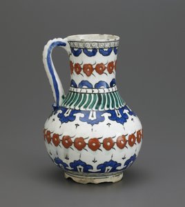 Jarro, Iznik, dinastia otomana, século XVI-XVII (cerâmica)