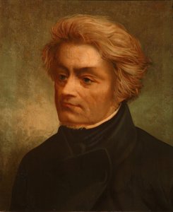 Retrato do poeta Adam Mickiewicz 1798-1855, 1883 de Tytus Maleszewski