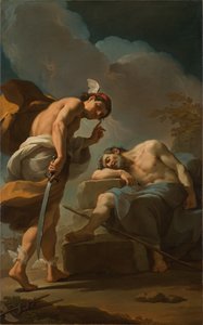 Mercúrio prestes a decapitar Argus, c.1770-1775