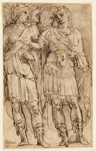 Um general romano e três soldados de Ubekendt