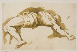 figura masculina prostrada de Ubekendt Ubekendt
