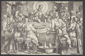 Cristo prevendo a traição de Judas Iscariotes na última ceia