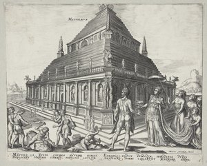 As oito maravilhas do mundo de Ubekendt efter Philips Galle efter Maarten van Heemskerck