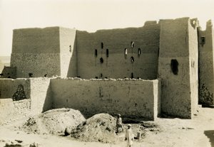 Mosteiro de São Simeão, Assuão, Egito, fotografia de Ugo Monneret de Villard de Ugo Monneret de Villard