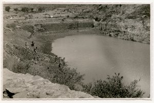 Bacia hidrográfica perto de Axum, Etiópia, fotografia de Ugo Monneret de Villard de Ugo Monneret de Villard