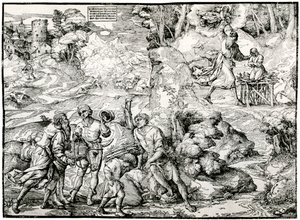 Sacrifício de Abrahams, 1516-1518, 1937 de Ugo da Carpi