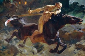 O Cavaleiro do Apocalipse, de Ulpian Checa Sanz (1860-1916)