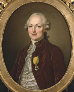 Barão Erik Magnus de Stael Holstein, embaixador da Suécia na França - Retrato do Barão Erik Magnus Stael von Holstein (1749-1802), por Pasch, Ulrika Fredrika (1735-1796). Óleo sobre tela