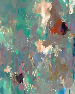 Abstrato floral fluido