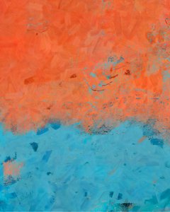 Bloco de cores abstrato e vibrante de Uma Gokhale