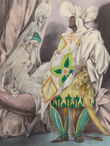 Ilustração de Brunelleschi para Contes et Nouvelles de La Fontaine (litografia a cores) de Umberto (after) Brunelleschi
