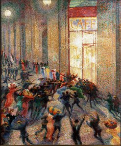 Uma Luta na Arcada de Umberto Boccioni
