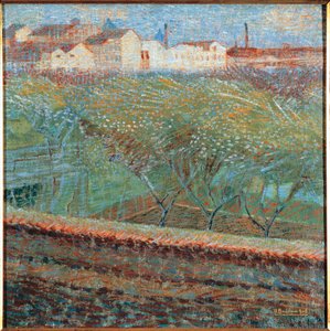 Noite de Abril, por Umberto Boccioni de Umberto Boccioni