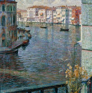 Grande Canal em Veneza de Umberto Boccioni