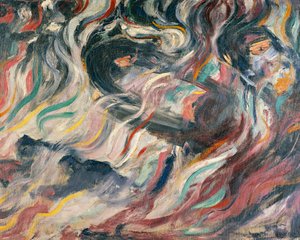 Humores: despedidas de Umberto Boccioni (1882-1916), detalhe de Umberto Boccioni