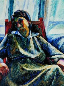 Sílvia (óleo sobre tela) de Umberto Boccioni