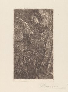 Mulher lendo de Umberto Boccioni