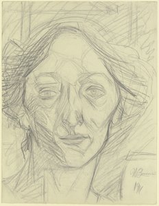Cabeça de mulher de Umberto Boccioni