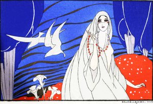 Arabian Nights (impressão pochoir) de Umberto Brunelleschi