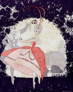 Nos Jardins de Armide, O Balé da Rainha das Rosas - ilustração de la Vie Parisienne