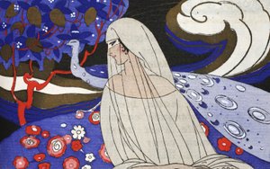 Canção de Denderan (impressão pochoir) de Umberto Brunelleschi