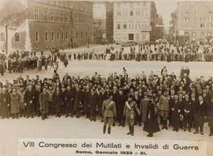 "VIII Congresso de Maimed e Inválidos de Guerra - Roma, Janeiro 1933 - 11" (foto a p/b) de Umberto Palleschi