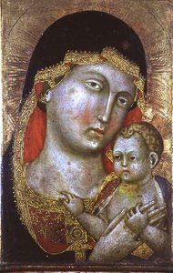 No.1757 Virgem e Criança, c.1400 (painel)