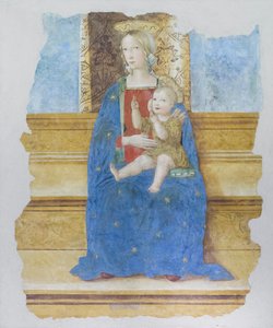 Madona da Enfermagem, início do século XVI, Baldo de Sarofini da Perugia  (fresco transferido para madeira)