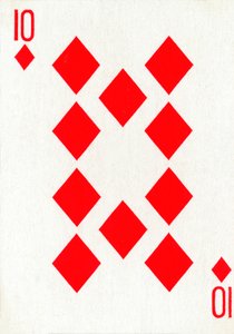 10 de ouros de um baralho de cartas de baralho Goodall & Son Ltd., c1940 de Unbekannt