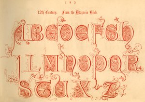 Século XII. Da Bíblia Mazarin, 1862 de Unbekannt