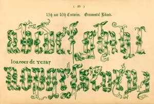 Séculos XV e XVI. Riband ornamental, 1862 de Unbekannt