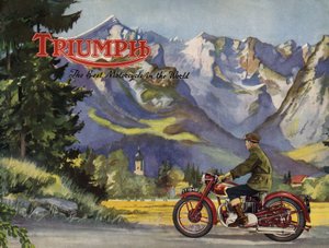 Folheto de 1948 Triumph 5T speed twin. de Unbekannt