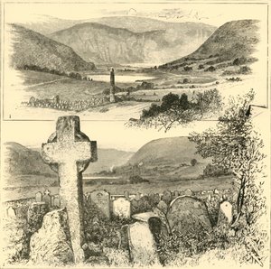 1. O vale de Glendalough. 2. Em Glendalough., 1898. de Unbekannt